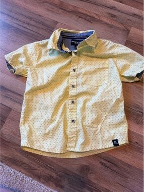 4T Kenneth Cole New York Boys' Yellow Short-Sleeve Button-Up Shirt